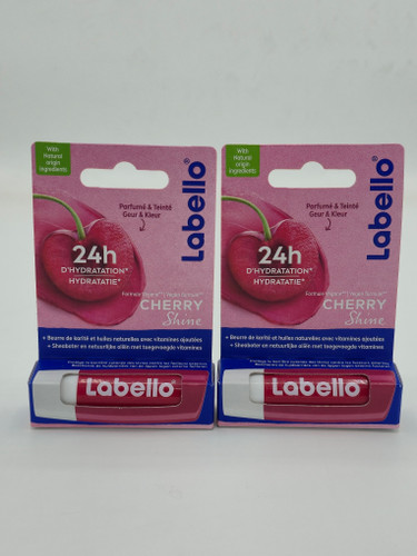 بالم لب مرطوب کننده لابلو اصلی مدل CHERRY SHINE با عصاره شی باتر ، بدون پاربن و فرمالدئید مناسب پوست حساس و خشک