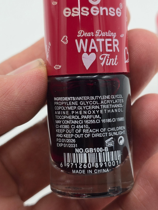 تینت لب کد02 مدل water tint حجم ۱۵ میل