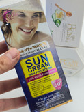 کرم ژل رویال به همراه صابون رویال و یک عددضد آفتاب بی رنگ spf60 حجم 130 میل