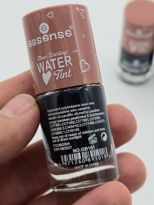 تینت لب قهوه ای کد 02 مدل water tint حجم ۱۵ میل