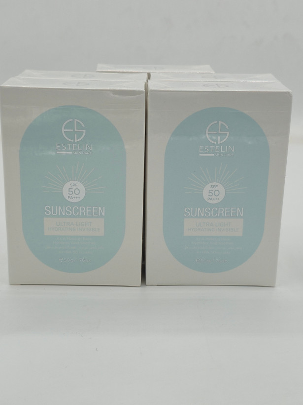 کرم ضد آفتاب بدون رنگ استلین، 50 SPF، مدل ultra light، مناسب انواع پوست و حجم 50 میل