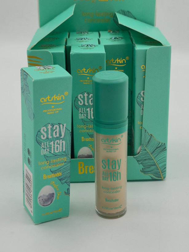 کانسیلر ۱۶ ساعته آرت اسکین مدل stay all day کد 02 پوشانندگی بالا فینیش طبیعی